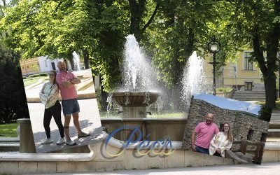 Családi fotózás Pécs – Apa és lánya kalandok a történelmi városban